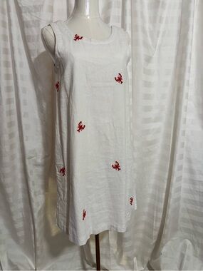 C&C California Dress Linen Red Lobster NWT Cruise Beach Vacation XS